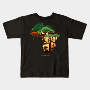 Embrace the breathtaking landscapes and vibrant culture of Africa, where every turn reveals a new masterpiece. Kids T-Shirt